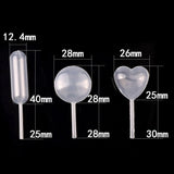 50Pcs 4ML Plastic Pipettes Disposable for Silicone Mold UV Epoxy Resin Craft