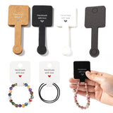 50Pcs 4x10cm Self Adhesive Display Card Paper Tag for Jewelry Packaging