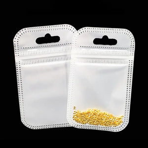50Pcs Mini Zip Lock PP Bag - Small Metal Parts Protective Bag