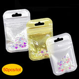 50Pcs Mini Zip Lock PP Bag - Small Metal Parts Protective Bag