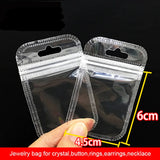 50Pcs Mini Zip Lock PP Bag - Small Metal Parts Protective Bag