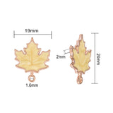 50 Pcs Autumn Theme Maple Leaf Charms for DIY Jewelry Making