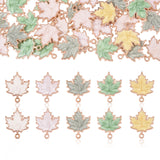 50 Pcs Autumn Theme Maple Leaf Charms for DIY Jewelry Making