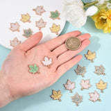 50 Pcs Autumn Theme Maple Leaf Charms for DIY Jewelry Making