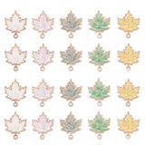 50 Pcs Autumn Theme Maple Leaf Charms for DIY Jewelry Making