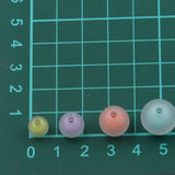 50Pcs Acrylic Beads Frosted Round Spacer Beads for Jewelry Making DIY