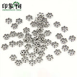 50Pcs 6mm Flower Star Spacers Beads Caps Charm For Jewelry Making