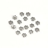 50Pcs 6mm Flower Star Spacers Beads Caps Charm For Jewelry Making