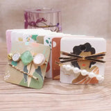 50Pcs 6x6cm Jewelry Packaging Card