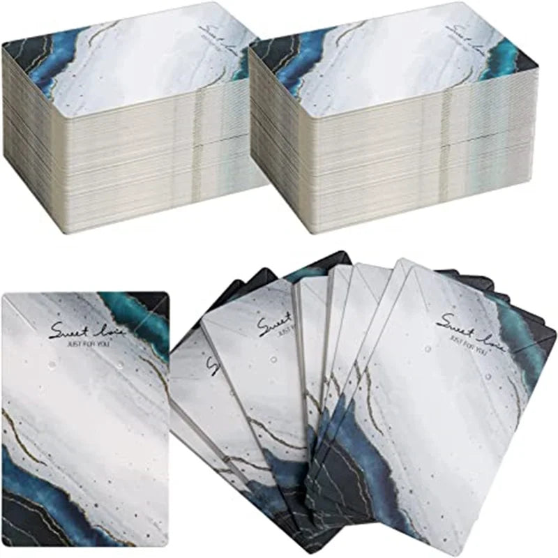 50Pcs 6x9cm Jewelry Packaging Portable Paper For DIY Earrings Cards Necklaces