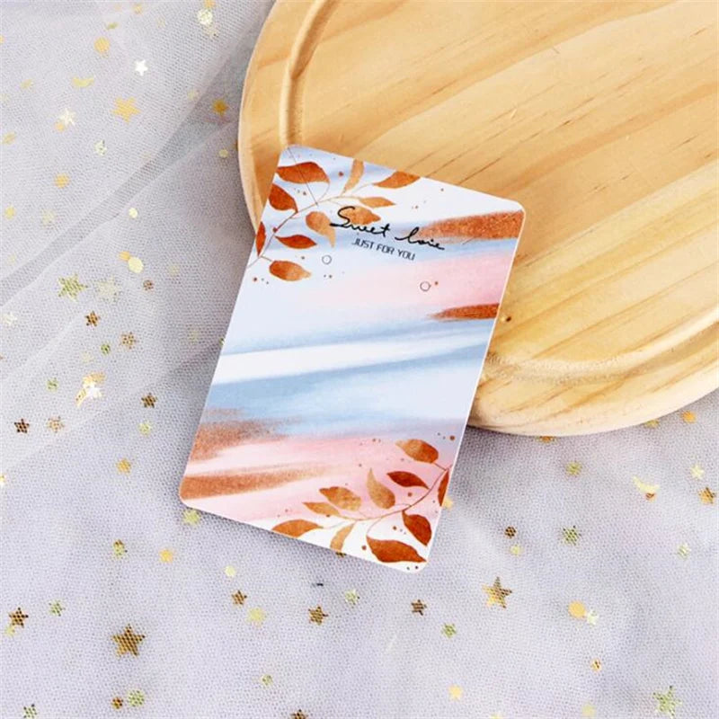 50Pcs 6x9cm Jewelry Packaging Portable Paper For DIY Earrings Cards Necklaces
