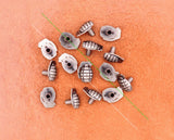 50Pcs Antique Silver Biker Bomb Rivet Leathercraft Fastener