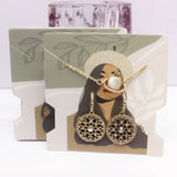50Pcs Vintage Girl/Cactus Jewelry Display Packaging Card