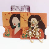 50Pcs Vintage Girl/Cactus Jewelry Display Packaging Card