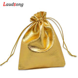 50Pcs Organza Jewelry Packaging Drawstring Gift Bags Wedding Candy Pouches