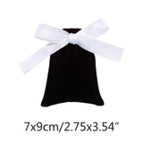 50Pcs 7x9cm Velvet Bags with Ribbon - Wedding Gift Packing