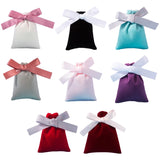 50Pcs 7x9cm Velvet Bags with Ribbon - Wedding Gift Packing