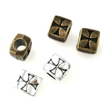 50Pcs Bronze Cross Beads 8x10MM DIY Jewelry Accessories