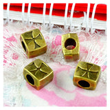 50Pcs Bronze Cross Beads 8x10MM DIY Jewelry Accessories
