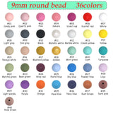 50Pcs Silicone Round Beads for Jewelry Making DIY