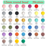 50Pcs Silicone Round Beads for Jewelry Making DIY