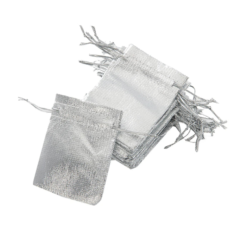 50Pcs Drawstring Jewelry Pouches Wedding Favor Gift Bags