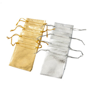 50Pcs Drawstring Jewelry Pouches Wedding Favor Gift Bags