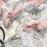 50Pcs Clear Acrylic Circle Blanks 2 Inch with Hole for DIY Jewelry Making