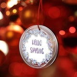 50Pcs Clear Acrylic Circle Blanks 2 Inch with Hole for Keychain Pendant DIY