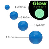 50Pcs Dark Glow Acrylic Screw Ball Piercing Replacement