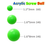 50Pcs Acrylic Replacement Balls for Body Jewelry Nipple Barbell