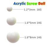 50Pcs Acrylic Replacement Balls for Body Jewelry Nipple Barbell