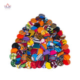 50Pcs African Fabrics Buttons Round Shapes Sewing Supplies DIY WYB686
