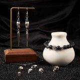 50Pcs Alloy Tibetan Skull Spacer Beads Halloween Necklace Bracelet Charms