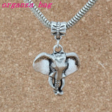 50Pcs Elephant Head Charms Pendants for Jewelry Making 22.8x38mm