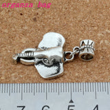 50Pcs Elephant Head Charms Pendants for Jewelry Making 22.8x38mm