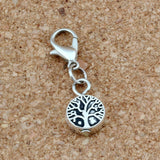 50 Pcs Life Tree Floating Lobster Clasps Charm Pendants Jewelry Making DIY