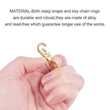 50Pcs Aluminum Swivel Lobster Claw Clasps Snap Hook 35x13mm