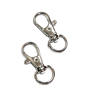50Pcs Bronze Swivel Lobster Clasp Clips Key Hook Split Key Ring