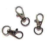 50Pcs Bronze Swivel Lobster Clasp Clips Key Hook Split Key Ring