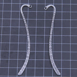 50Pcs Antique Silver Marques de Page Spiral Pattern Bookmarks 85mm