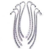 50Pcs Antique Silver Marques de Page Spiral Pattern Bookmarks 85mm