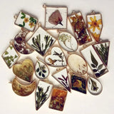 50pcs Geometric Frame Trays Pendant Molds Pressed Flower DIY Jewelry Findings