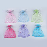 50pcs High Star Organza Bags 9x12cm Gift Pouches for Jewelry Packaging