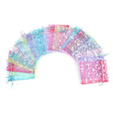 50pcs High Star Organza Bags 9x12cm Gift Pouches for Jewelry Packaging