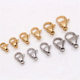 50Pcs Stainless Steel Lobster Clasp Plating Clasp