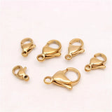 50Pcs Stainless Steel Lobster Clasp Plating Clasp