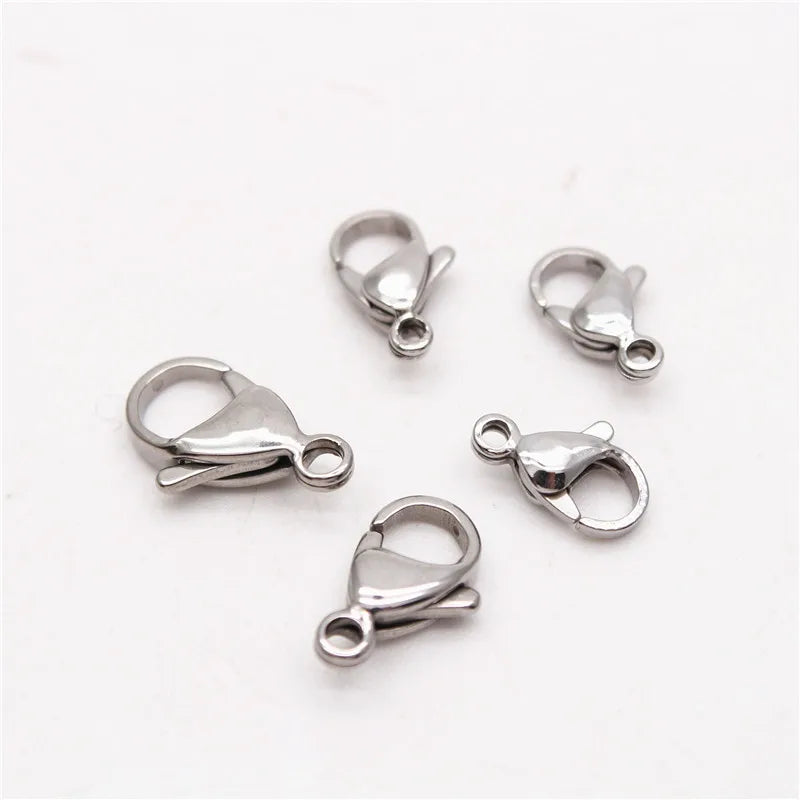 50Pcs Stainless Steel Lobster Clasp Plating Clasp
