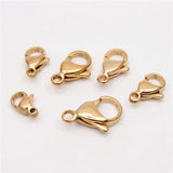 50Pcs Stainless Steel Lobster Clasp Plating Clasp