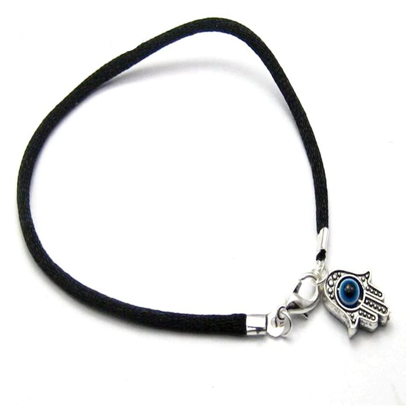 50Pcs Eye Bead Hamsa Hand Charms Good Luck Bracelets